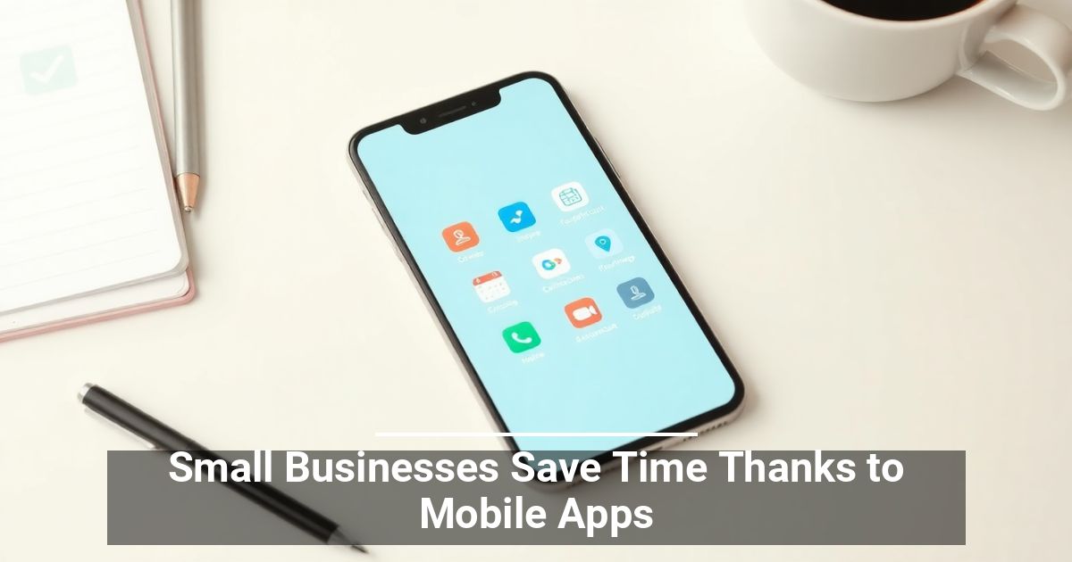 Small Businesses Save Time Thanks to Mobile Apps